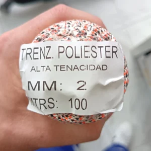 BRAIDED HIGH TENACITY POLYESTER 2 MM X 100 METERS
